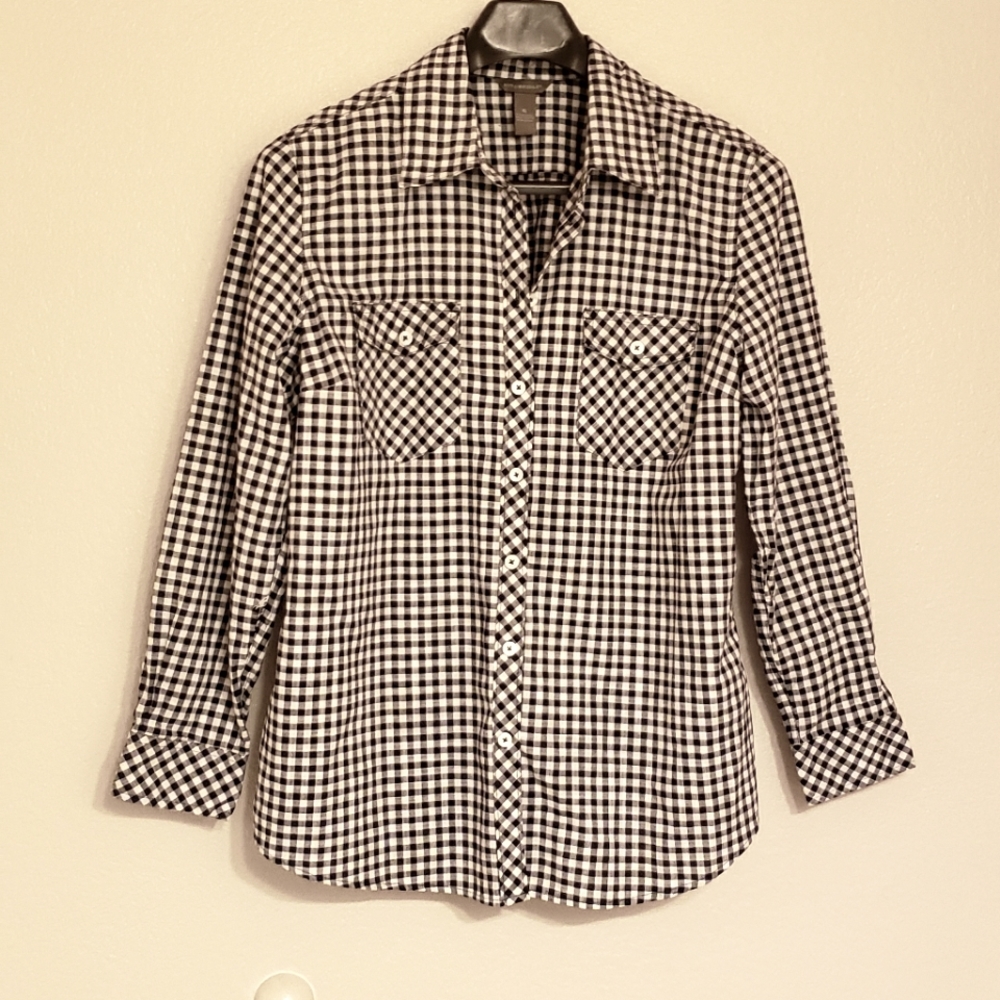 Bit and Bridle checkered western shirt. Never warn.